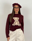 MAGLIA ORSO con perline