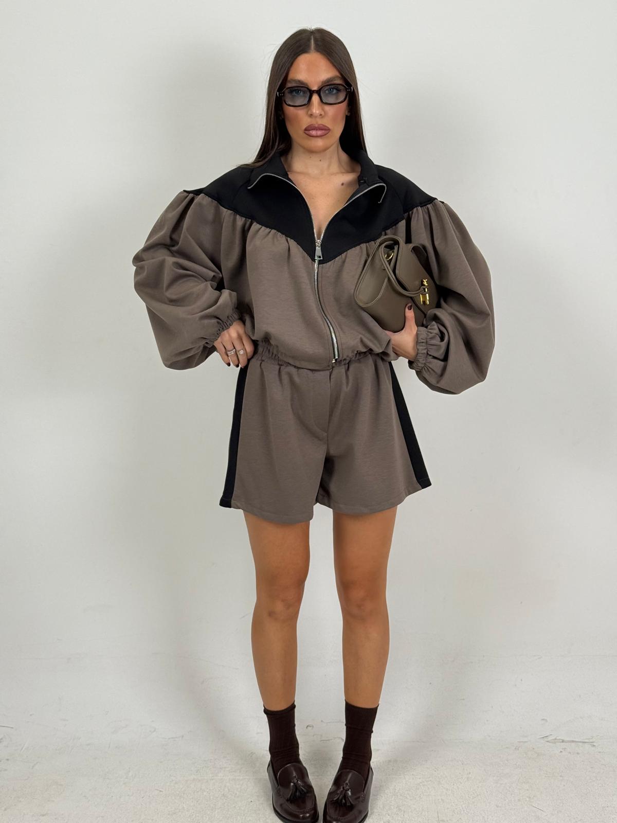 Tuta GRETA - Completo felpa e pantaloncino