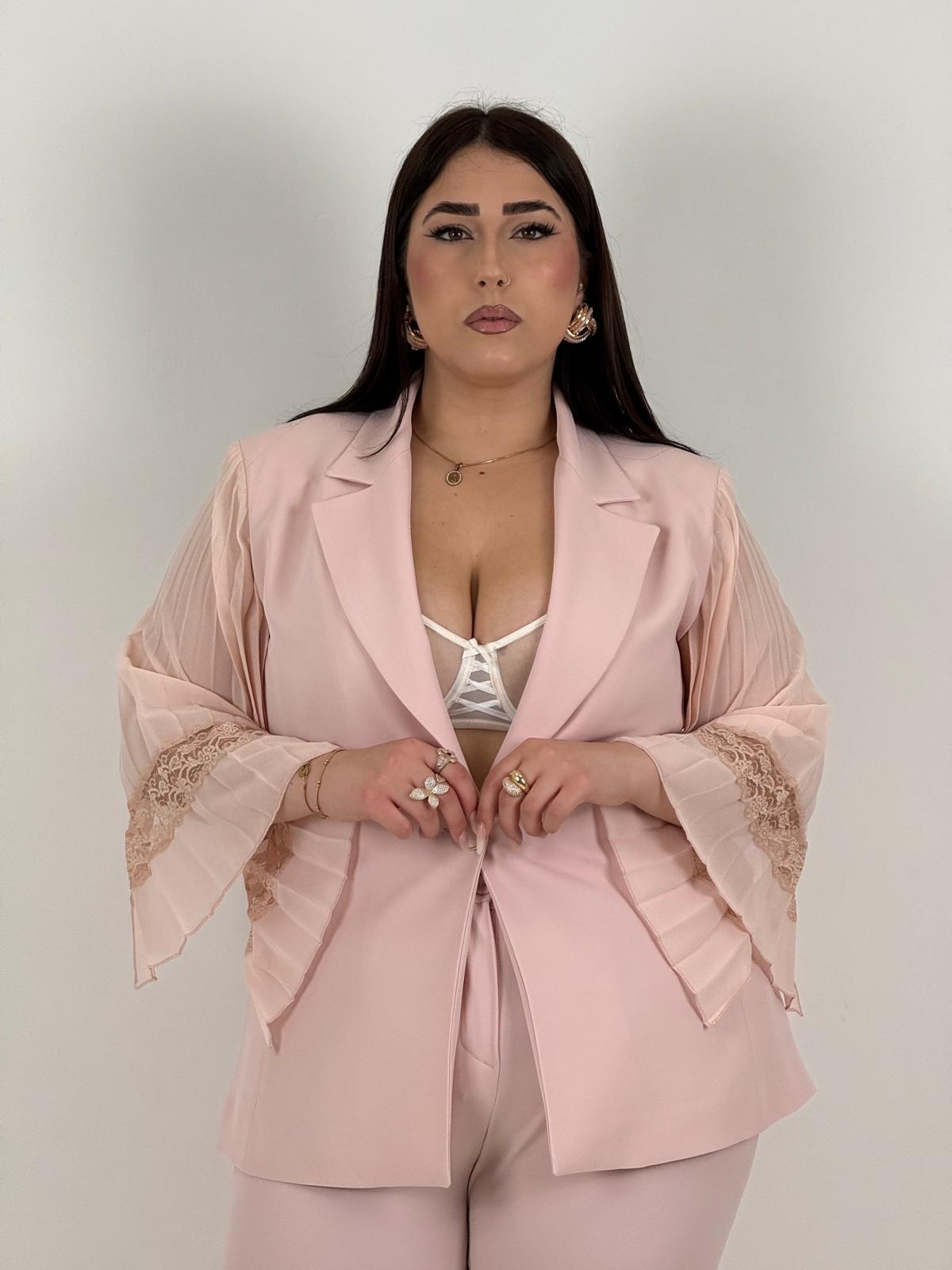 CURVY Tailleur LOLA - Completo giacca bottone unico e pantalone