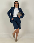 Tailleur CARMELITA - Giacca e bermuda gessato
