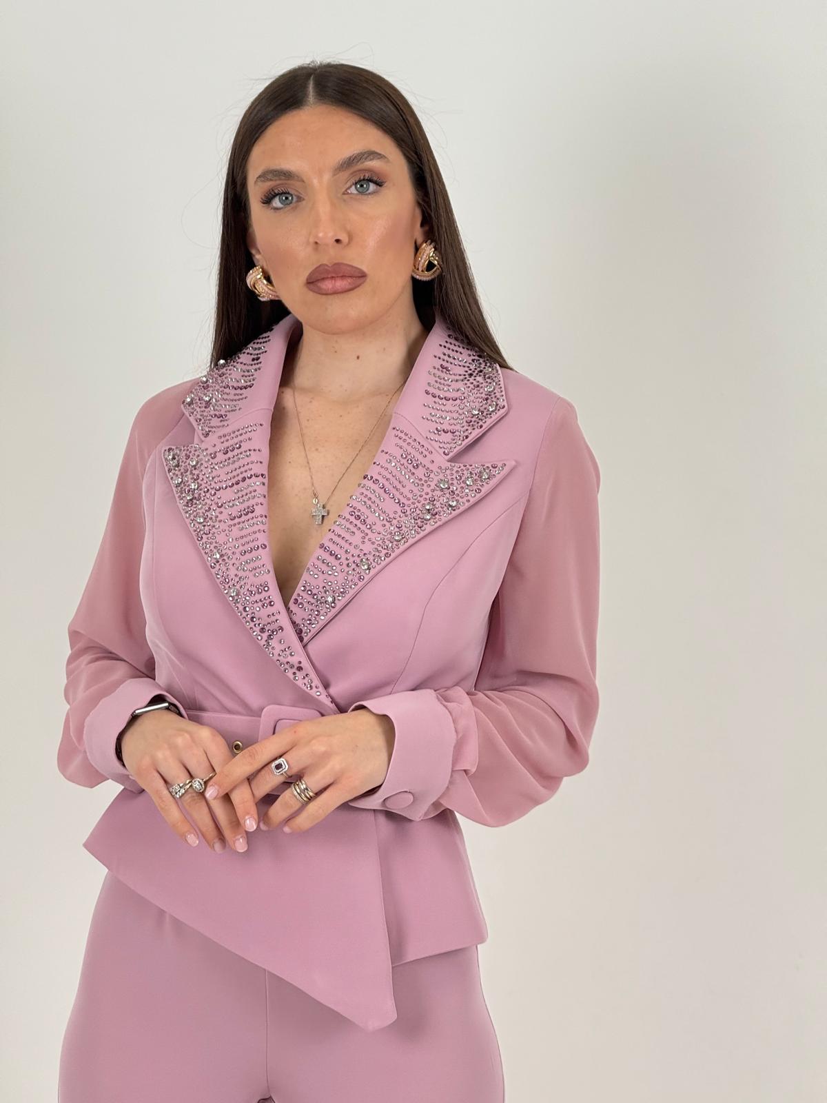 Tuta MELEK - Tuta intera sartoriale con Swarovski