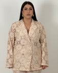 CURVY Tailleur GIADA - Completo giacca e pantalone in pizzo