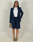 Tailleur CARMELITA - Giacca e bermuda gessato