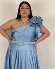 CURVY Abito BELLE - Abito lungo monospalla