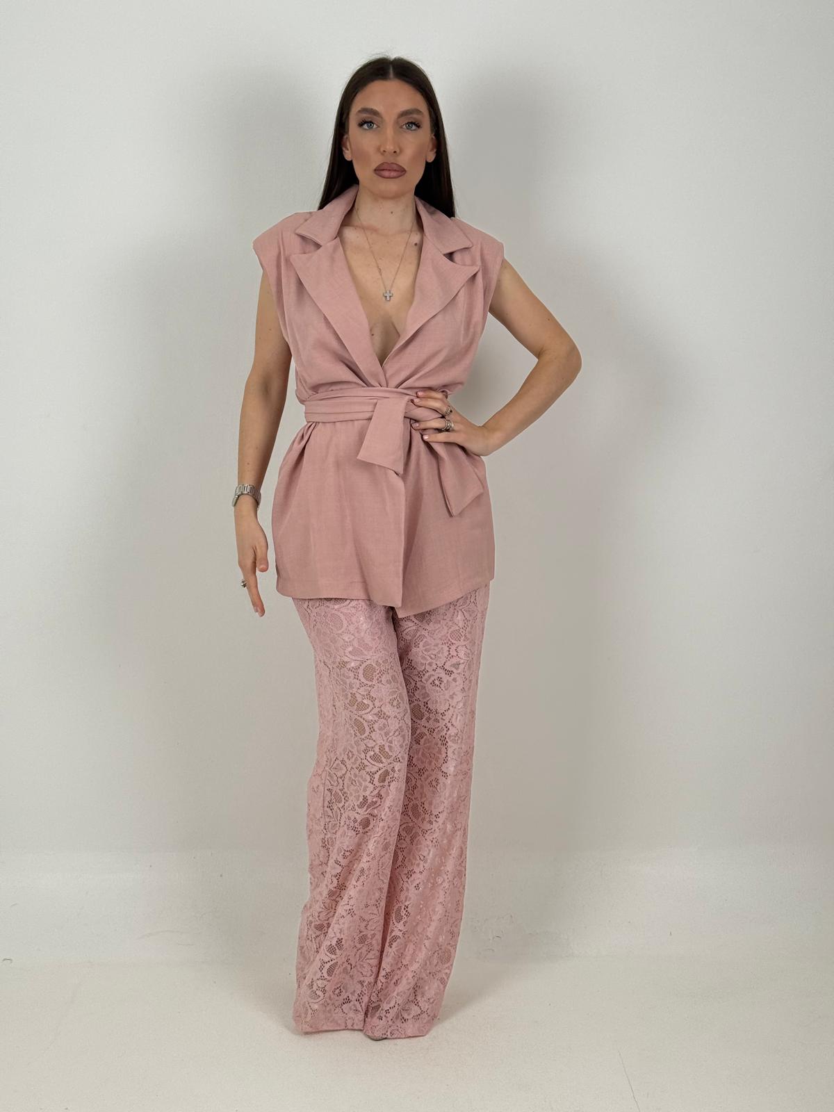 Tailleur GRAZIA - Completo giacca e pantalone in pizzo
