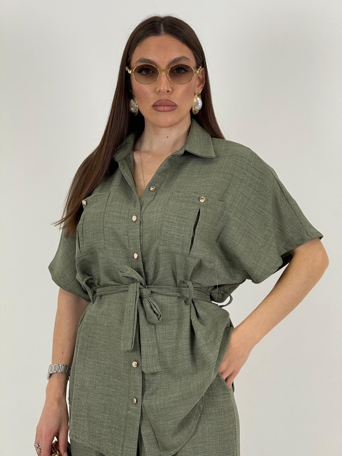 Cordset BAMBI - Completo camicia manica corta con cintura e pantalone