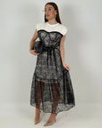 Abito BARRY - abito in pizzo scollo a cuore con t-shirt incorporata