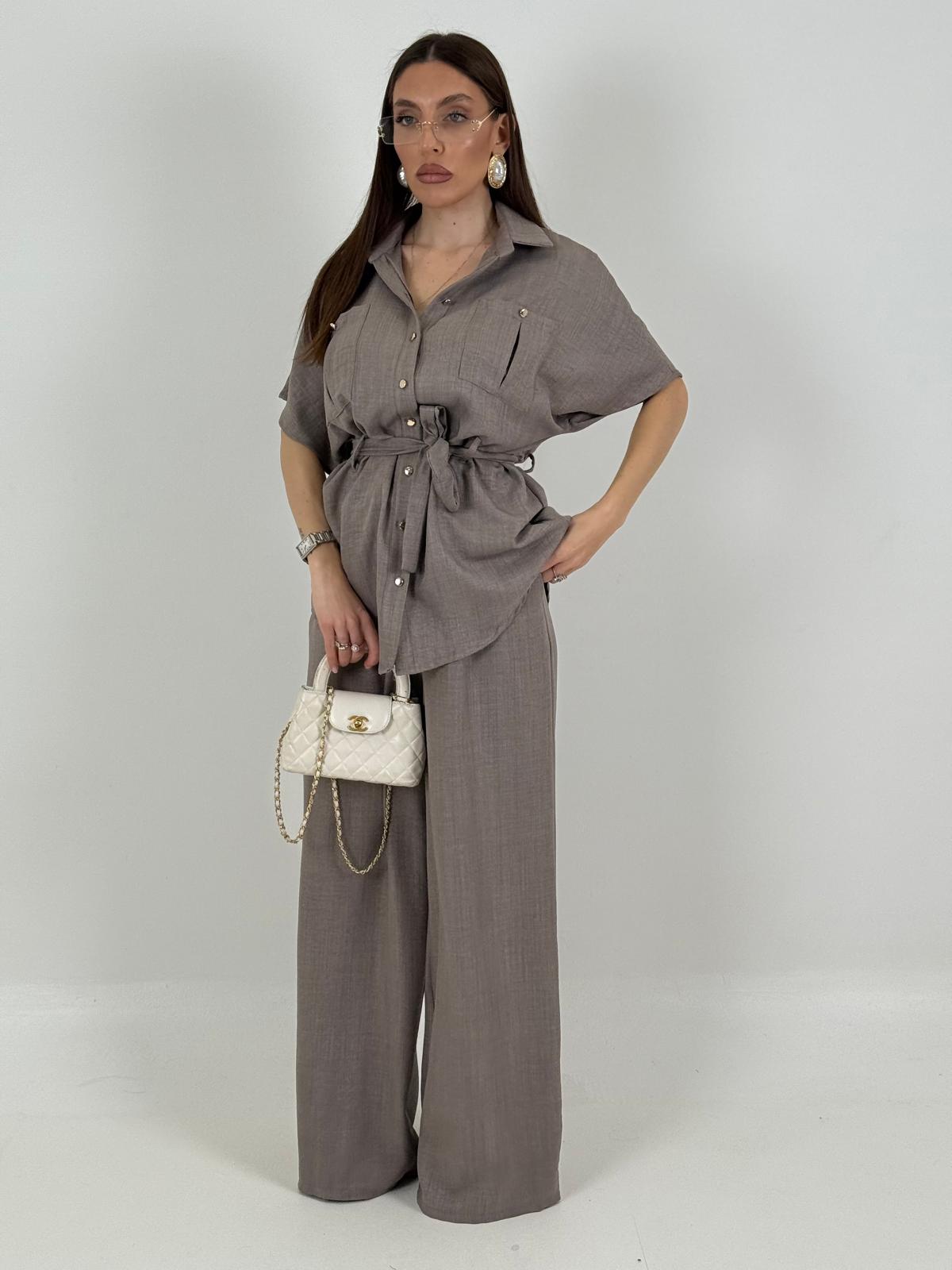 Cordset BAMBI - Completo camicia manica corta con cintura e pantalone