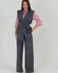 SALDO Tailleur ESTER - Completo gilet con cintura e pantalone