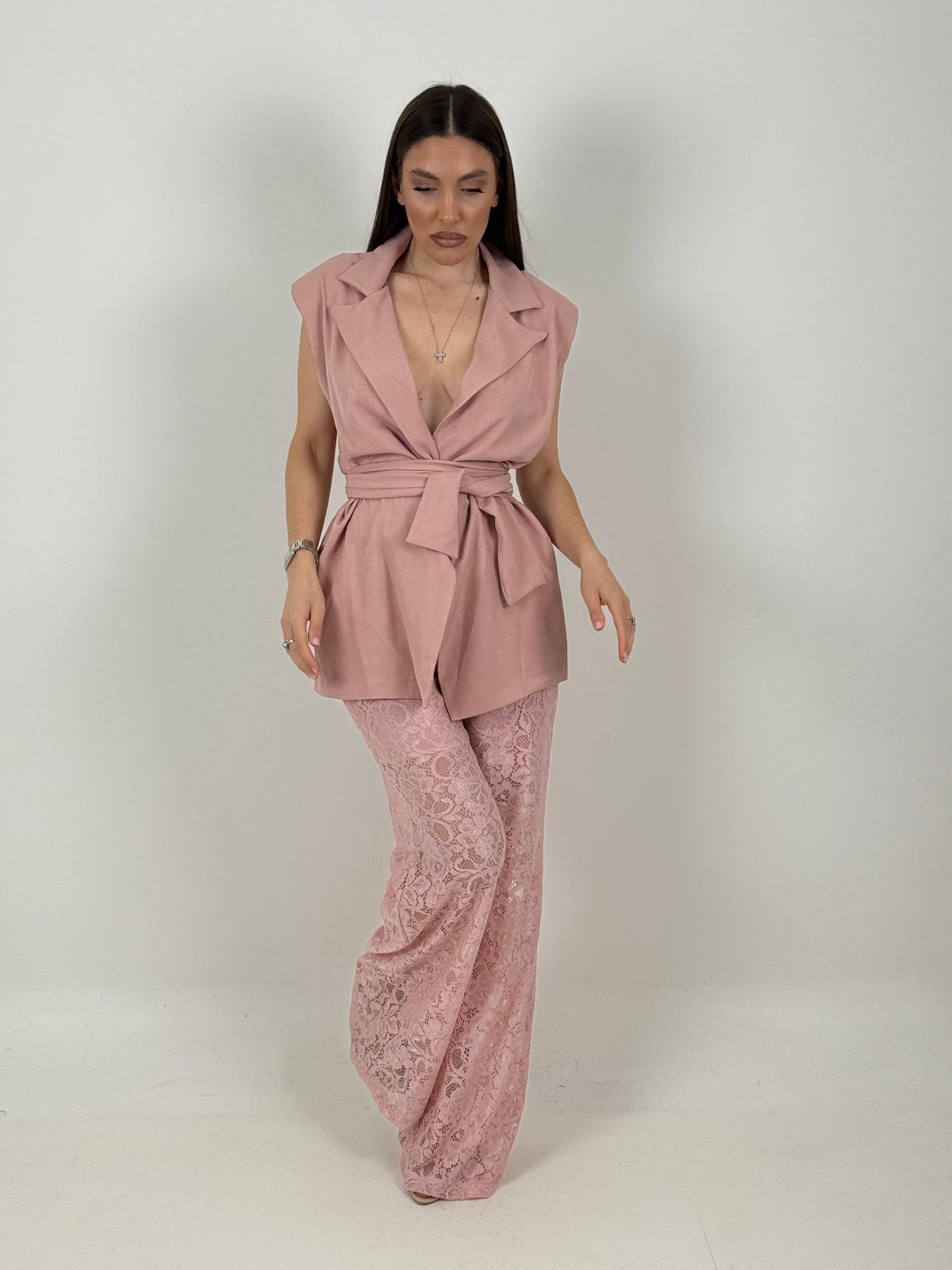 Tailleur GRAZIA - Completo giacca e pantalone in pizzo