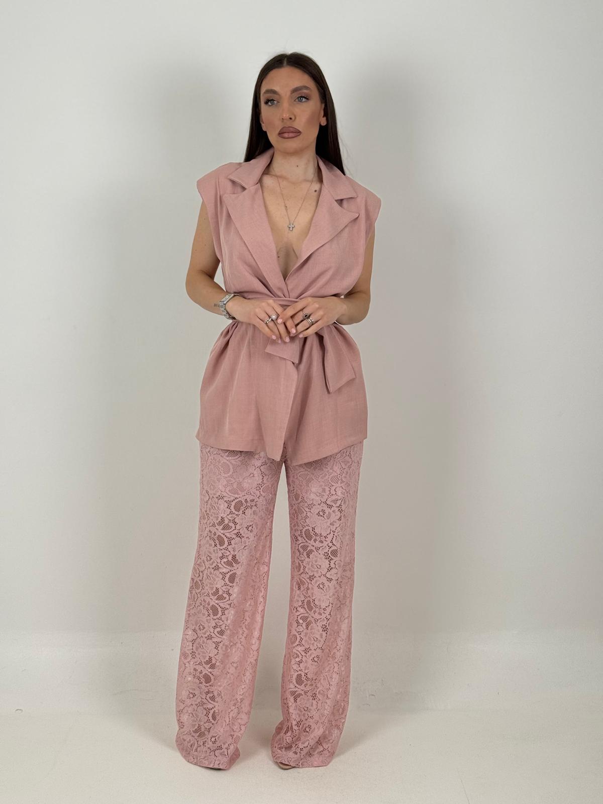 Tailleur GRAZIA - Completo giacca e pantalone in pizzo