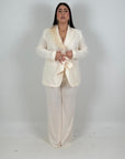 CURVY Tailleur GITANA - Completo giacca con cintura e pantalone