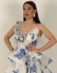 Abito APRIL - Abito corto con balze - COLLEZIONE CHIC
