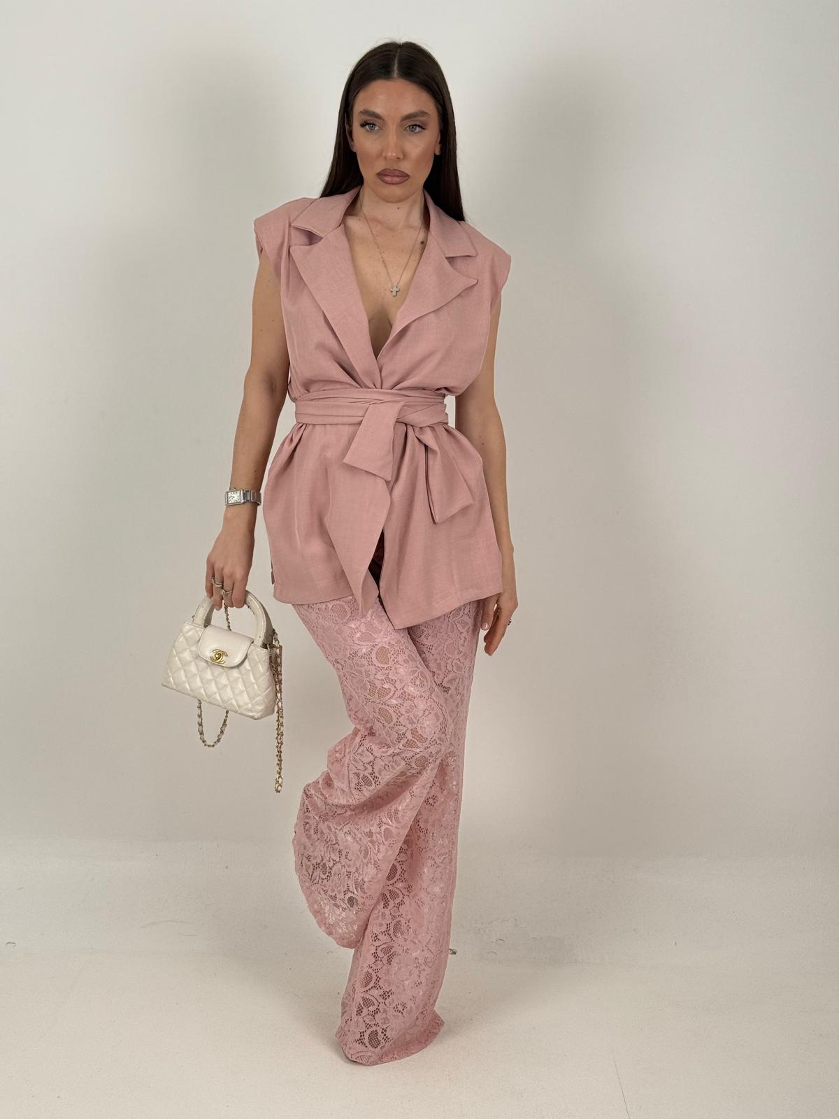 Tailleur GRAZIA - Completo giacca e pantalone in pizzo