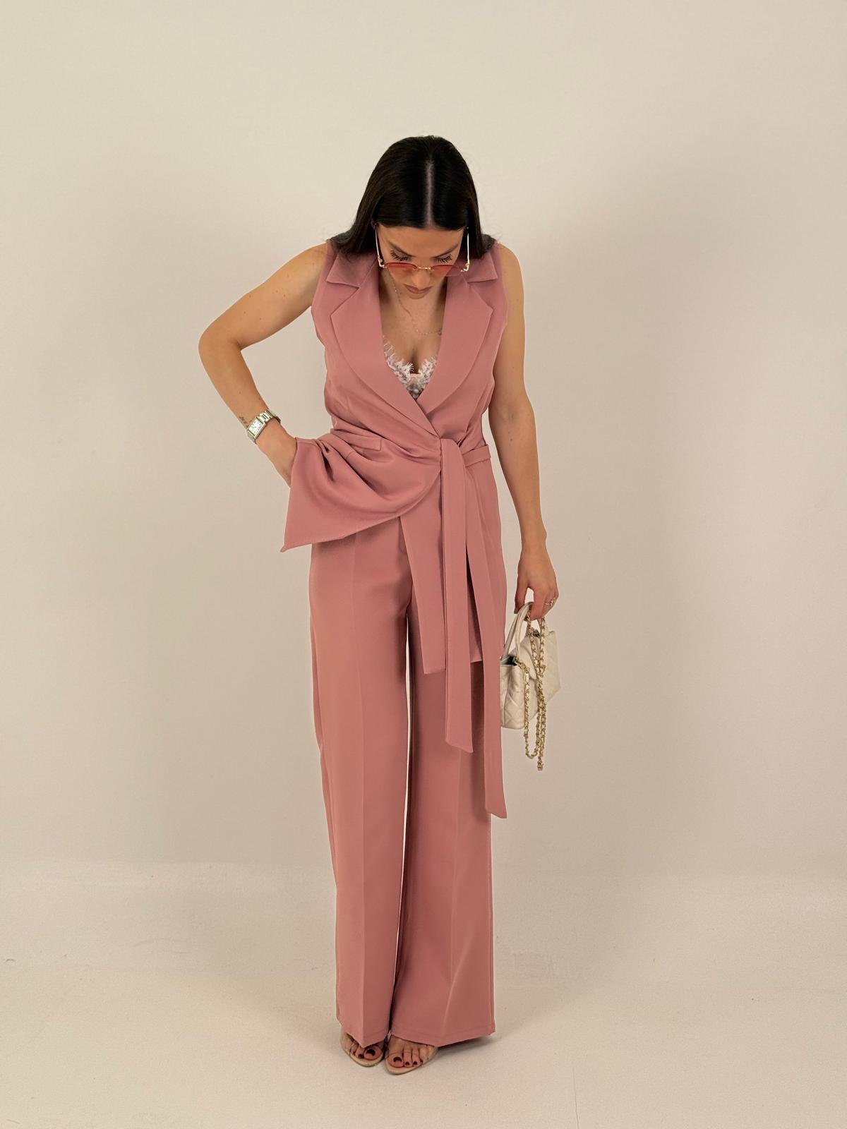 SALDO Tailleur FARAH - Completo gilet con cintura e pantalone
