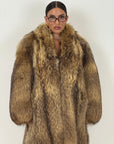 Pelliccia in murmasky n48 - cappotto lungo con chiusura con alamari