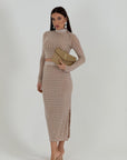 Cordset HANNA - Completo top e gonna longuette con Swarovski
