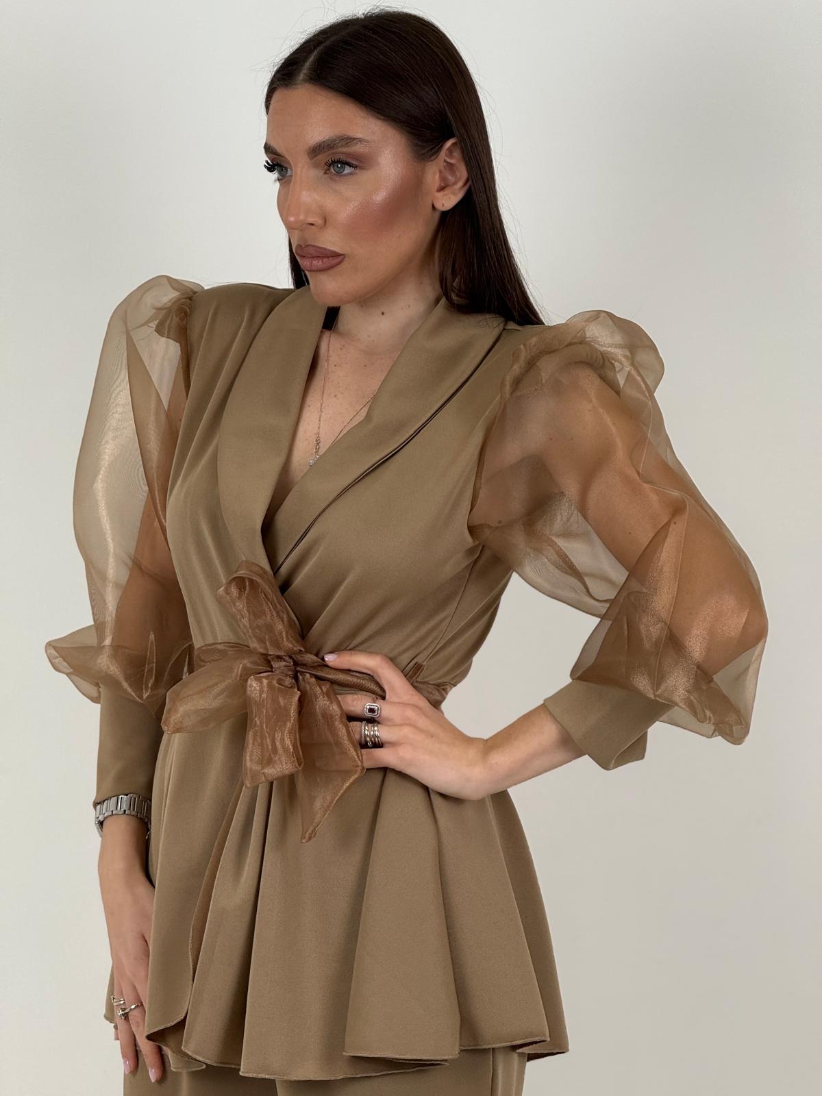 SALDO Tailleur MARISOL - Completo giacca con manica velata e pantalone