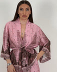SALDO Cordset KIMB - tailleur kimono e Pantalone palazzo effetto seta