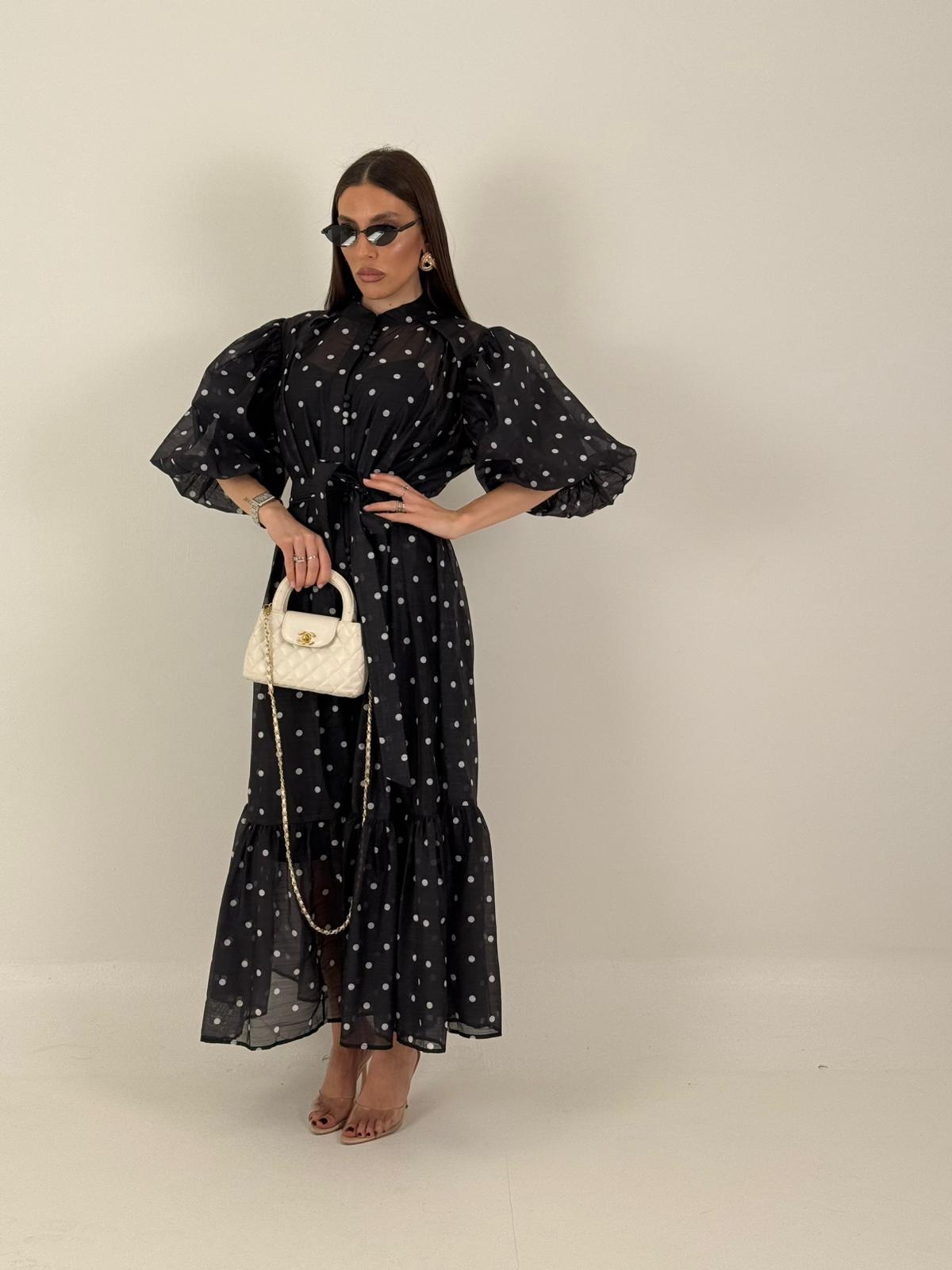 Abito EBRU - Abito lungo a pois - COLLEZIONE CHIC