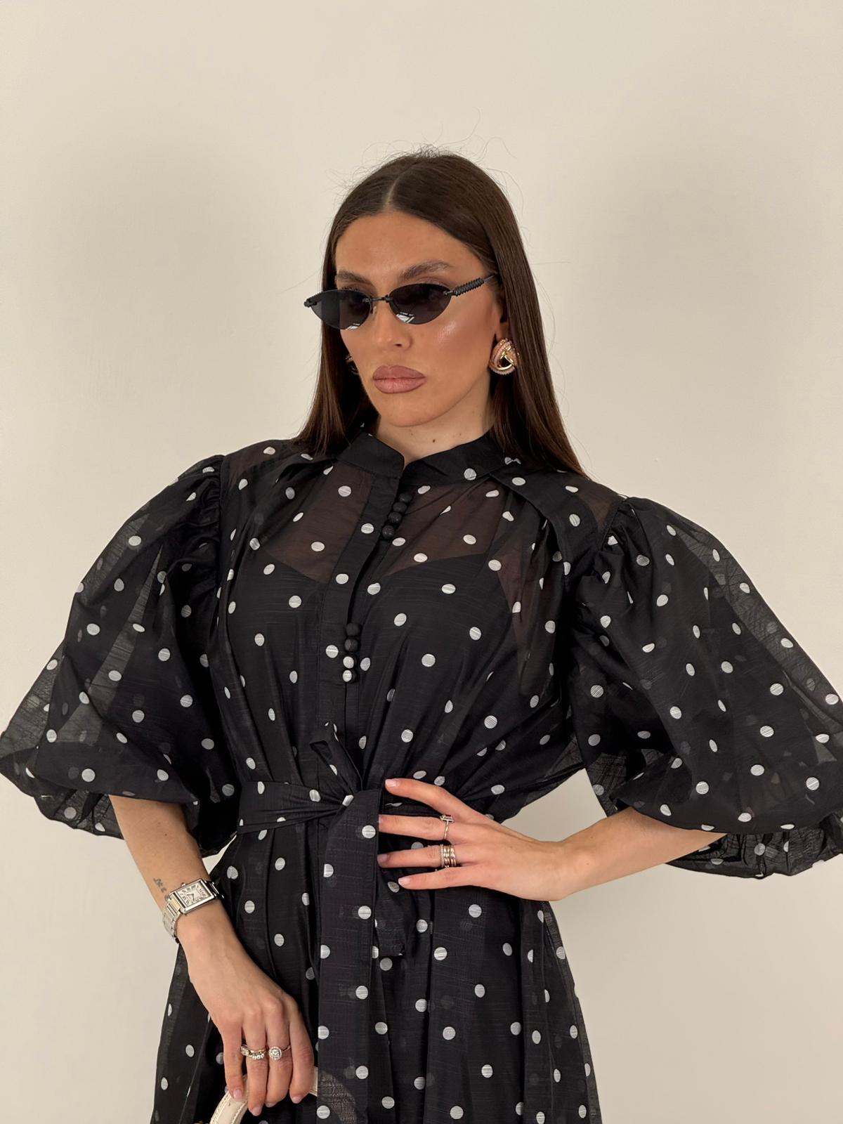 Abito EBRU - Abito lungo a pois - COLLEZIONE CHIC