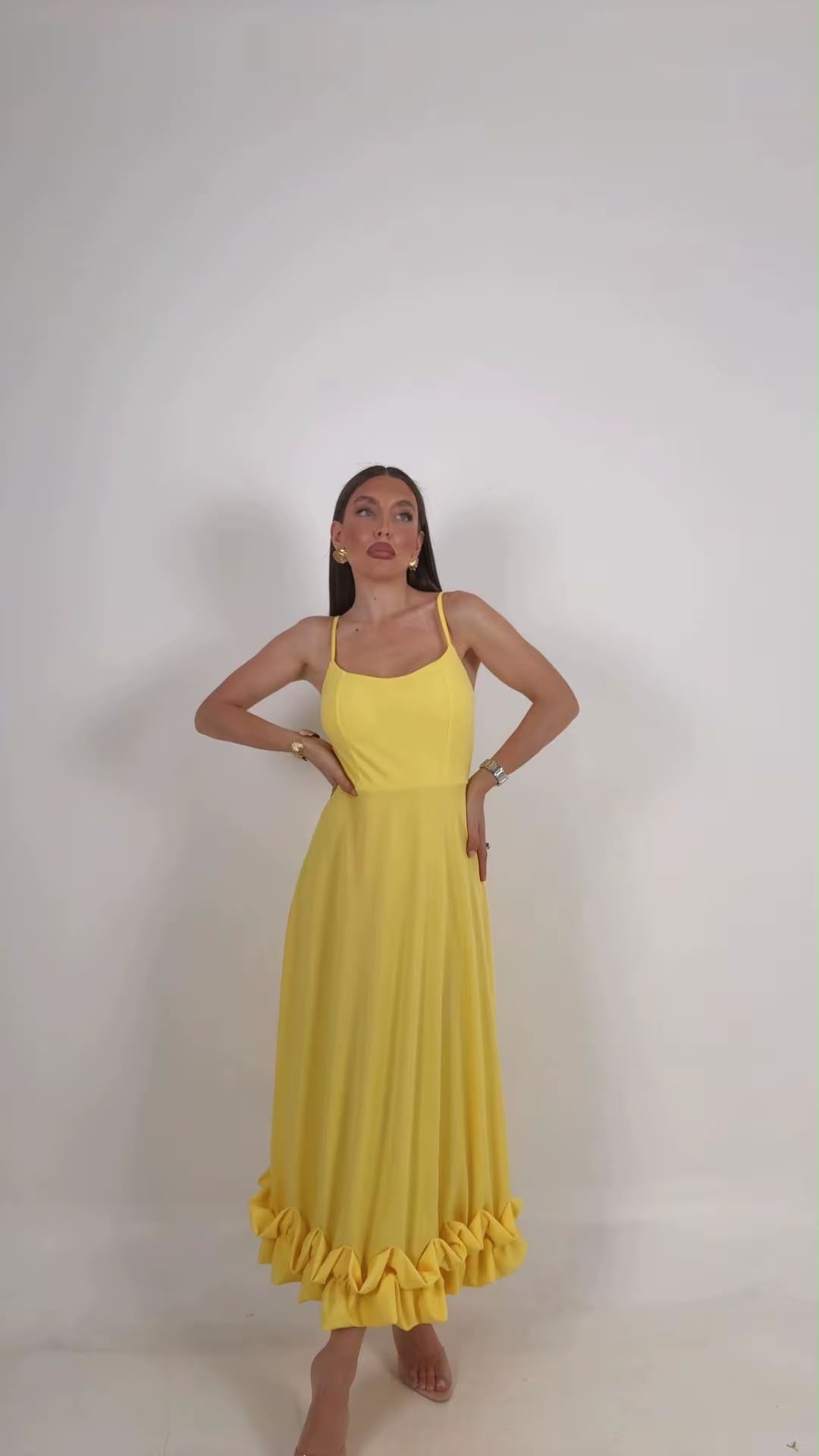 Abito LUDOVICA - Abito longuette con rouche