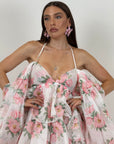 Abito rox - abito in chiffon con manica particolare scollo barca- collezione Chic