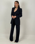 Tailleur MIRY - tailleur sartoriale 3 pezzi - gilet giacca e pantalone palazzo