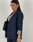 Tailleur BLUE - Completo in jeans giacca e pantalone