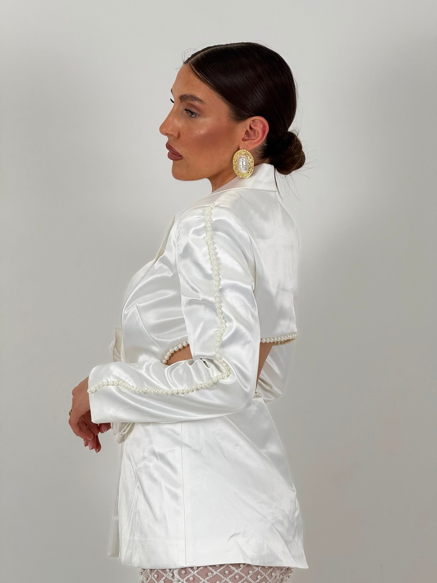 Tailleur LORELLA - LUXURY COLLECTION tailleur pantalone con perle e giacca effetto seta