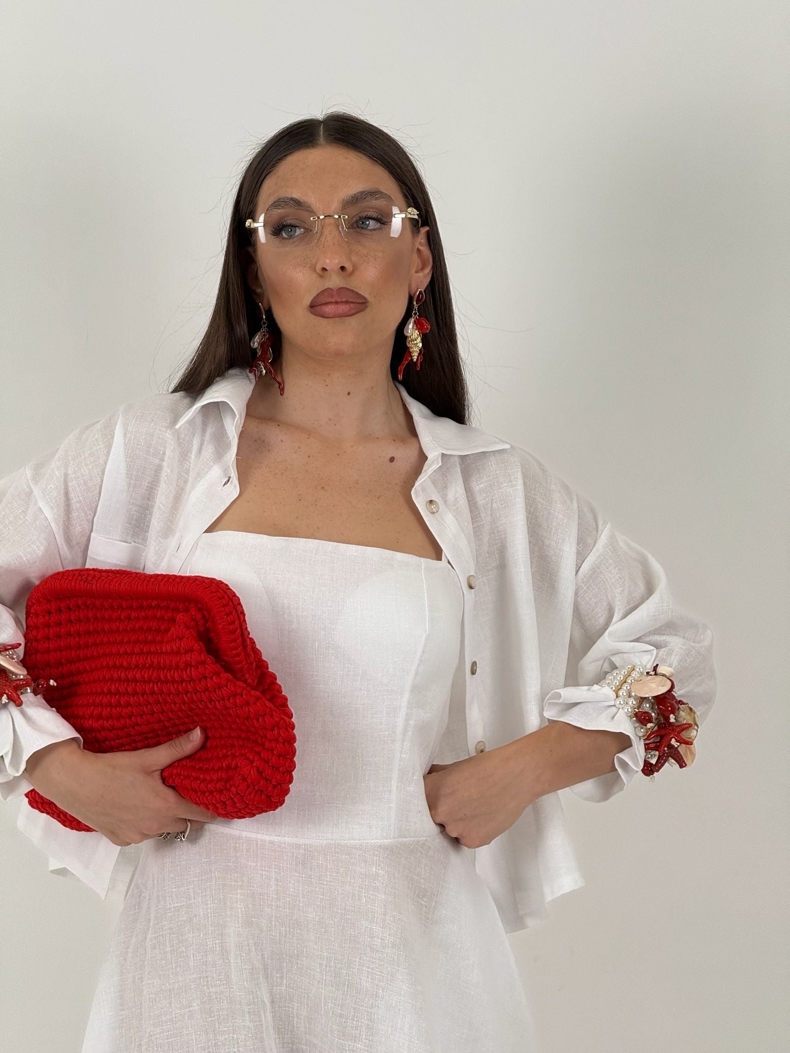 Cordset ISCHIA - completo composto da vestito longuette e camicia