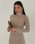 Cordset HANNA - Completo top e gonna longuette con Swarovski