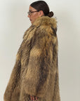 Pelliccia in murmasky n48 - cappotto lungo con chiusura con alamari