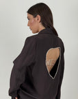 Tailleur CUORE - tailleur modello over con cuore in Swarovski sulla giacca