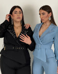 CURVY Tuta MELEK - Tuta intera sartoriale con Swarovski