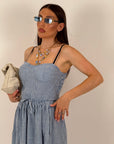 CORDSET PIC NIC - completo composto da top e pantalone a quadri