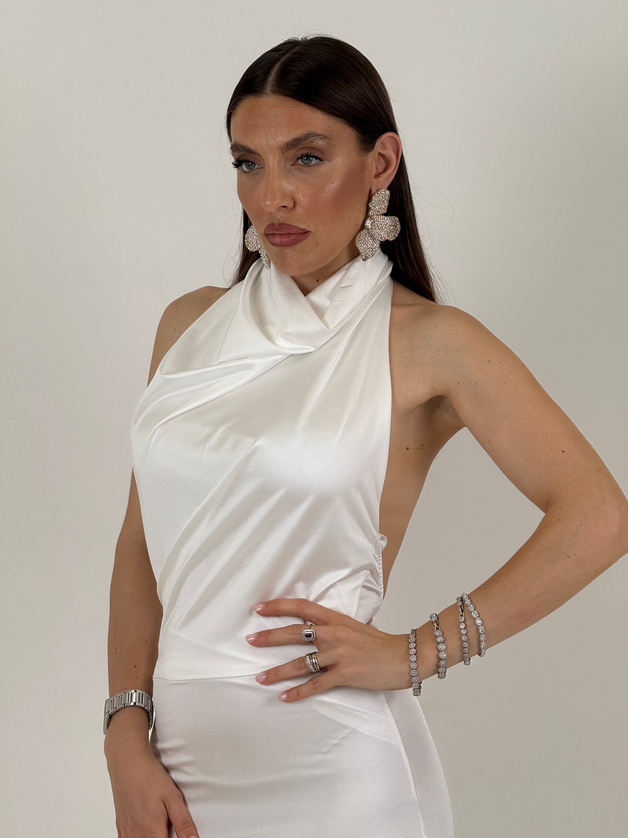 Abito OLIVIA - Abito lungo con schiena nuda