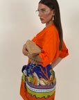 Gonna pareo Blu&Orange