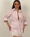 Completo NAXOS - completo camicia e pantaloncini fantasia a righe