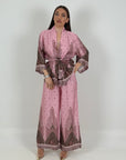 SALDO Cordset KIMB - tailleur kimono e Pantalone palazzo effetto seta