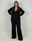 CURVY Tuta MELEK - Tuta intera sartoriale con Swarovski