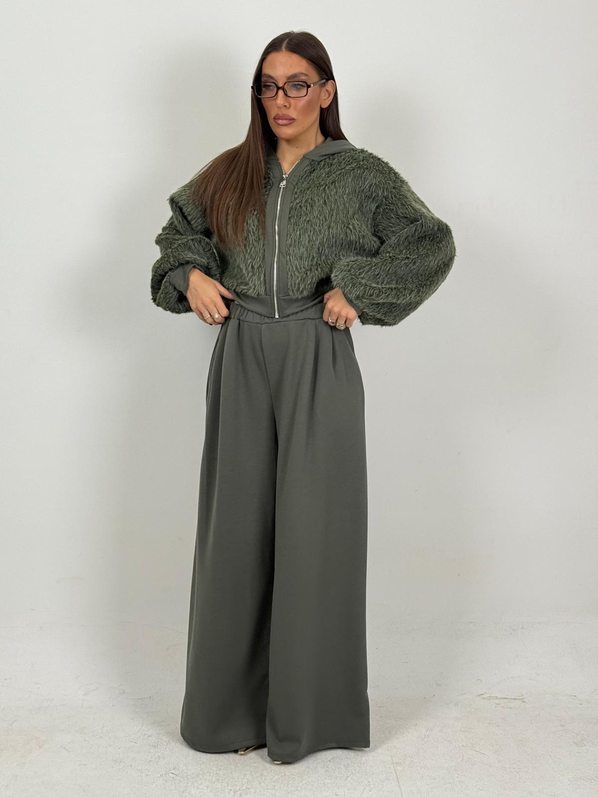 Tuta HILDA - Completo felpa con zip e pantalone