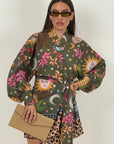 Abito a kimono luna verde