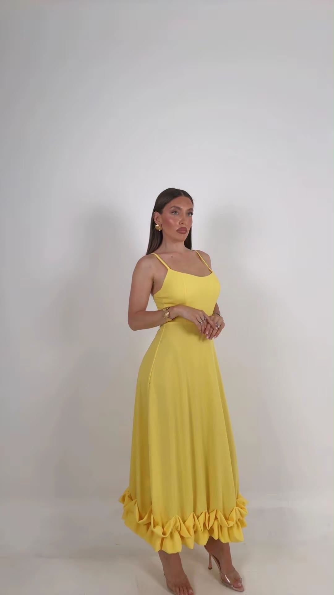 Abito LUDOVICA - Abito longuette con rouche