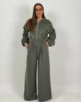 Tuta HILDA - Completo felpa con zip e pantalone