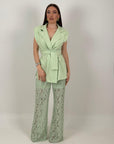 Tailleur GRAZIA - Completo giacca e pantalone in pizzo