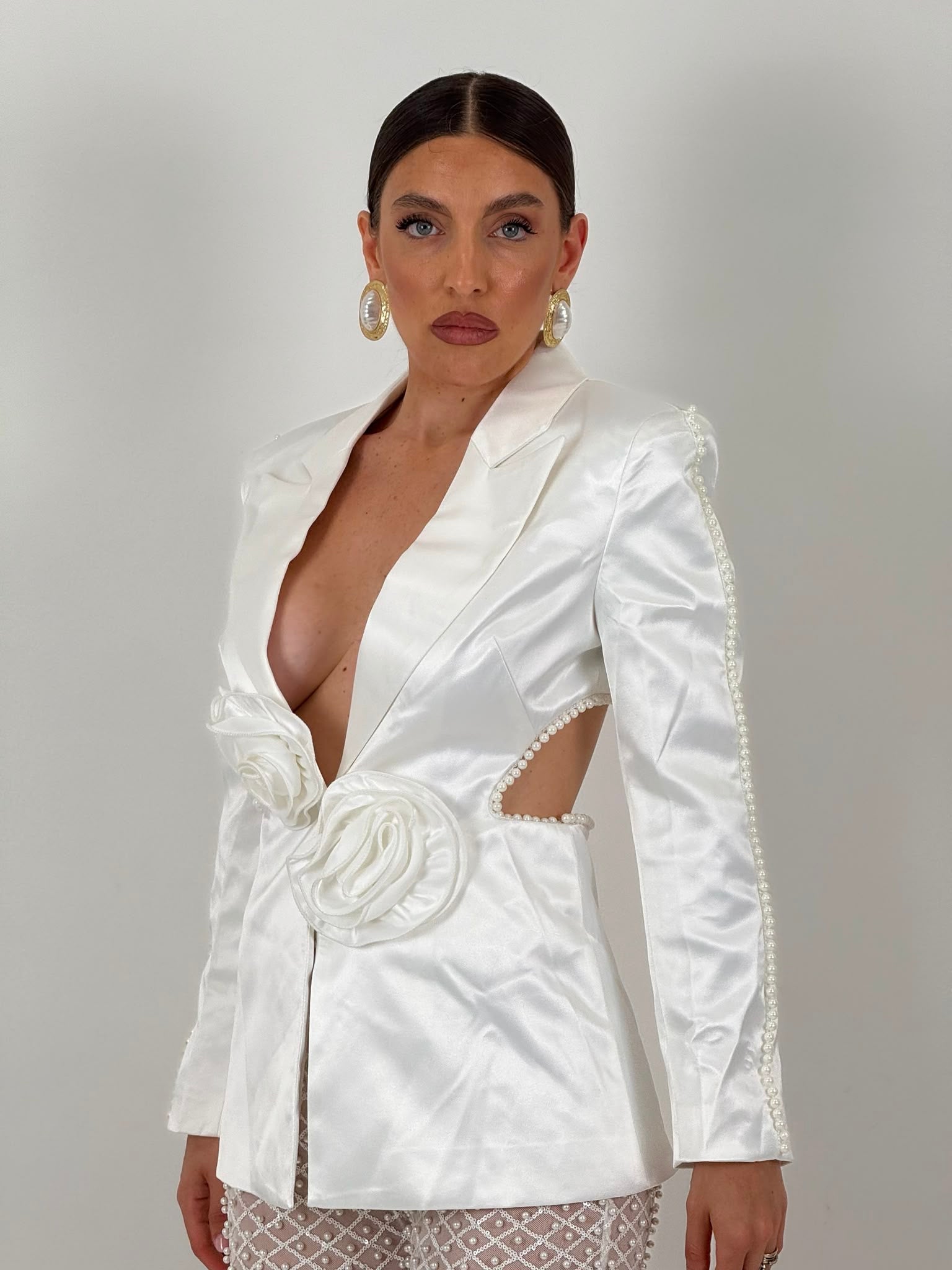 Tailleur LORELLA - LUXURY COLLECTION tailleur pantalone con perle e giacca effetto seta