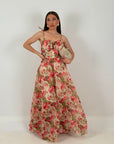 Abito FRAGOLINA - abito lungo fantasia fragole COLLEZIONE CHIC
