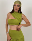 Cordset TROPEA - COMPLETO TOP E GONNA CON SPACCO