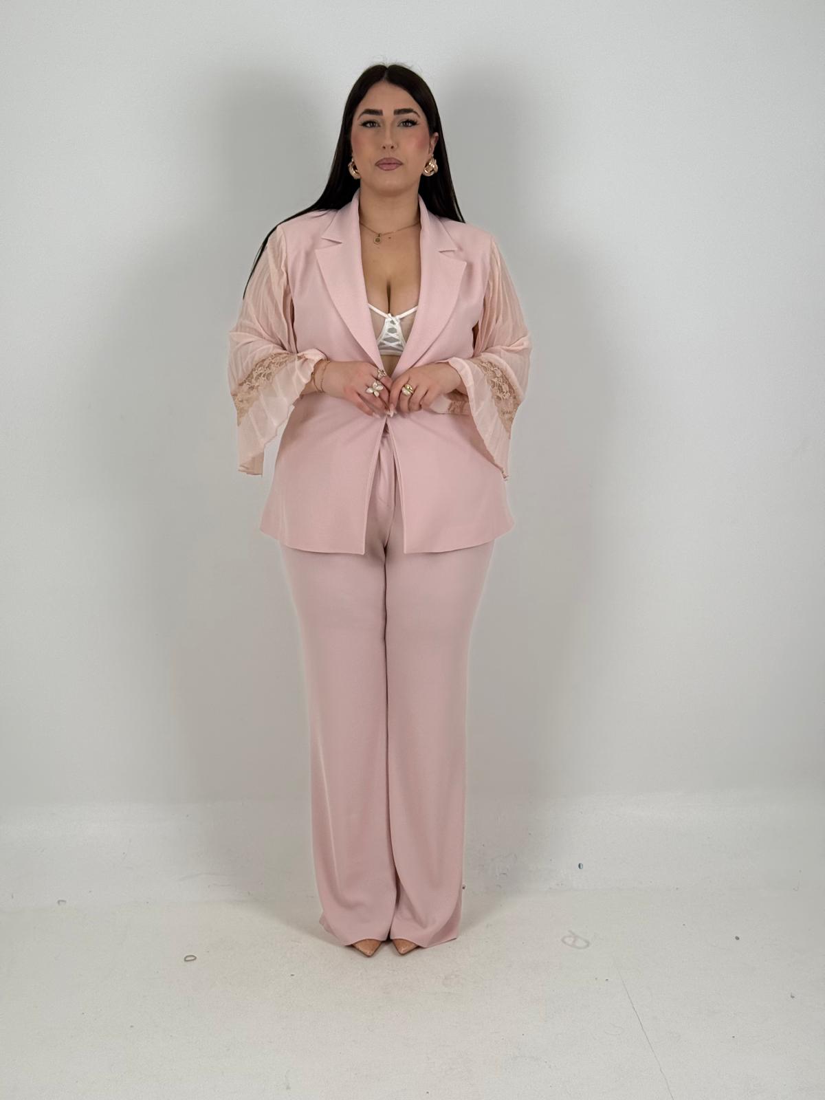 CURVY Tailleur LOLA - Completo giacca bottone unico e pantalone